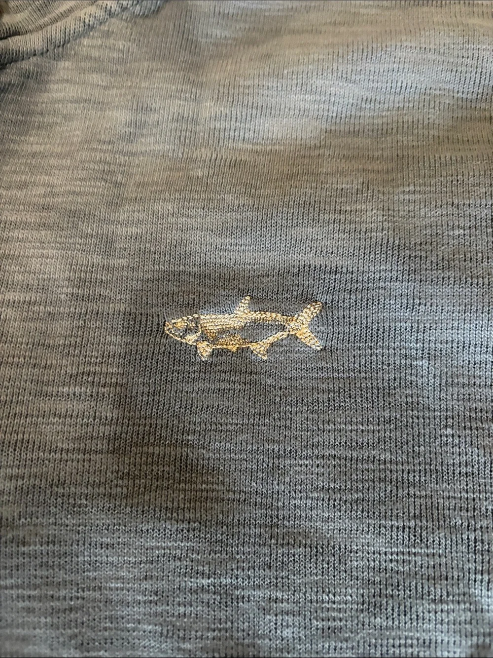 Orvis Slate Blue Half-Zip Pullover Sweater